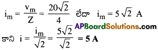 AP Inter 2nd Year Physics Important Questions Chapter 10 ఏకాంతర విద్యుత్ ప్రవాహం 16