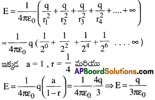 AP Inter 2nd Year Physics Important Questions Chapter 4 విద్యుత్ ఆవేశాలు, క్షేత్రాలు 20