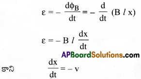 AP Inter 2nd Year Physics Important Questions Chapter 9 విద్యుదయస్కాంత ప్రేరణ 2