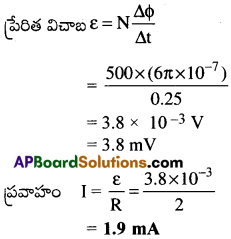 AP Inter 2nd Year Physics Important Questions Chapter 9 విద్యుదయస్కాంత ప్రేరణ 7
