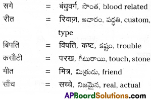 TS 10th Class Hindi Guide 10th Lesson नीति दोहे 1