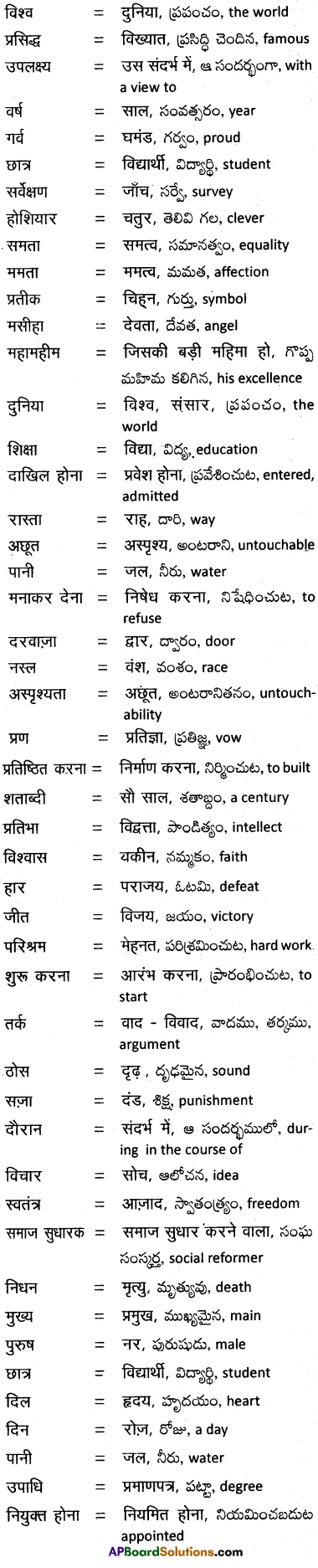 TS 10th Class Hindi Guide उपवाचक 2nd Lesson हम सब एक 1
