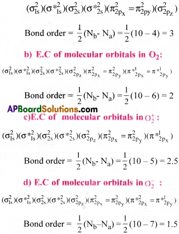 AP Inter 1st Year Chemistry Important Questions Chapter 3 Chemical Bonding and Molecular Structure 23