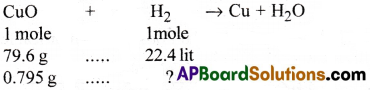 AP Inter 1st Year Chemistry Important Questions Chapter 5 Stoichiometry 6