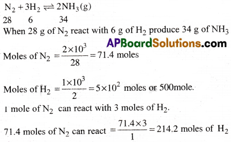AP Inter 1st Year Chemistry Important Questions Chapter 5 Stoichiometry 78