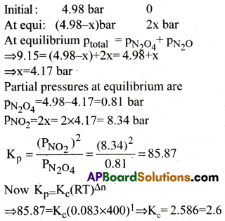 AP Inter 1st Year Chemistry Important Questions Chapter 7 Chemical Equilibrium and Acids-Bases 102