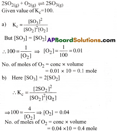 AP Inter 1st Year Chemistry Important Questions Chapter 7 Chemical Equilibrium and Acids-Bases 55