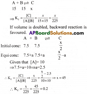 AP Inter 1st Year Chemistry Important Questions Chapter 7 Chemical Equilibrium and Acids-Bases 56