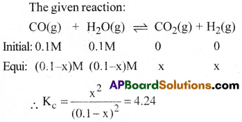 AP Inter 1st Year Chemistry Important Questions Chapter 7 Chemical Equilibrium and Acids-Bases 99