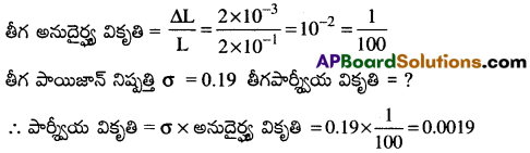 AP Inter 1st Year Physics Important Questions Chapter 10 ఘనపదార్ధాల యాంత్రిక ధర్మాలు 20