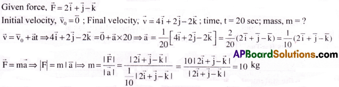 AP Inter 1st Year Physics Important Questions Chapter 4 Motion in a Plane 17
