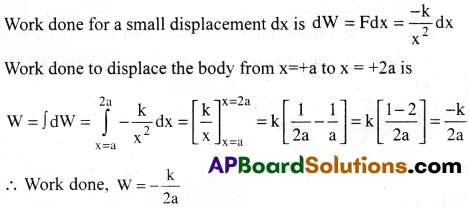 AP Inter 1st Year Physics Important Questions Chapter 6 Work, Energy and Power 28