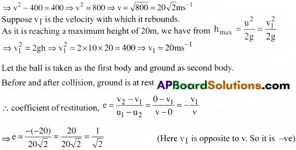 AP Inter 1st Year Physics Important Questions Chapter 6 Work, Energy and Power 31