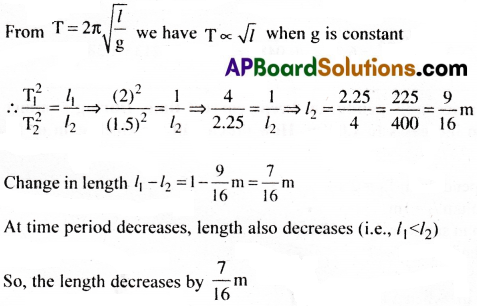 AP Inter 1st Year Physics Important Questions Chapter 8 Oscillations 27