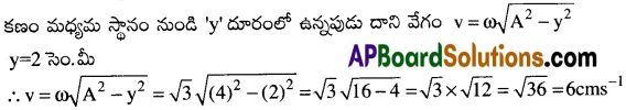 AP Inter 1st Year Physics Important Questions Chapter 8 డోలనాలు 21