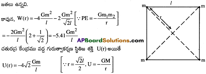 AP Inter 1st Year Physics Important Questions Chapter 9 గురుత్వాకర్షణ 12