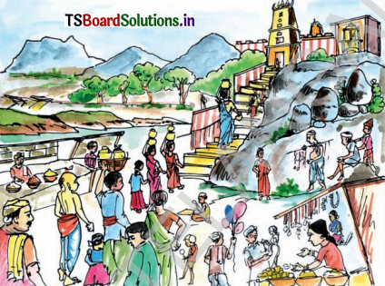 TS 7th Class Telugu Guide 8th Lesson గ్రామాలలోని వేడుకలు క్రీడావినోదాలు 1