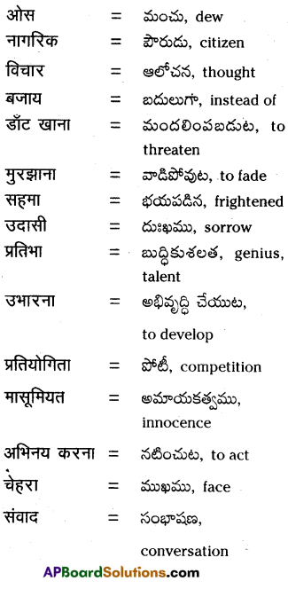 TS 9th Class Hindi Guide उपवाचक 1st Lesson तारे ज़मीं पर 1