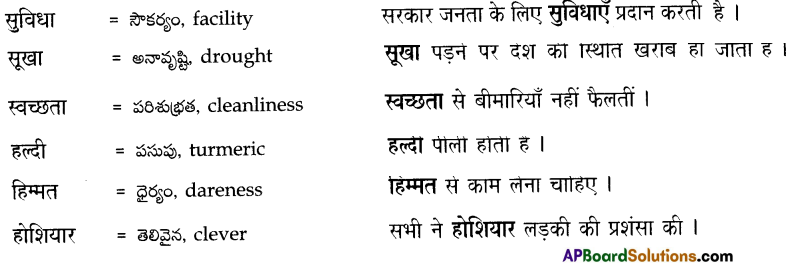 TS 7th Class Hindi रचना शब्दकोश 4