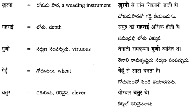 TS 8th Class Hindi रचना शब्दकोश 4