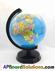 TS 6th Class Social Bits 2nd Lesson Globe – A Model of the Earth 1