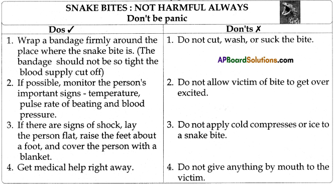 TS 7th Class English Guide 8A Snakes in India 5